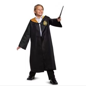 Warner Bros. Black and Gold Wizard Costume for Kids ONE SIZE FITS ALL